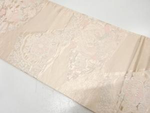 アンティーク　切りばめ風　鳳凰に華紋織り出し袋帯（材料）